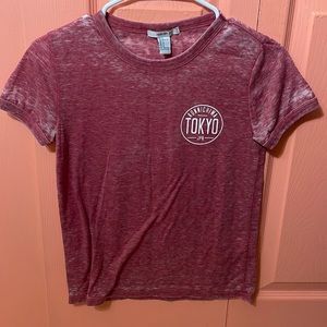 Forever 21 Red Tokyo T-shirt, Size Small